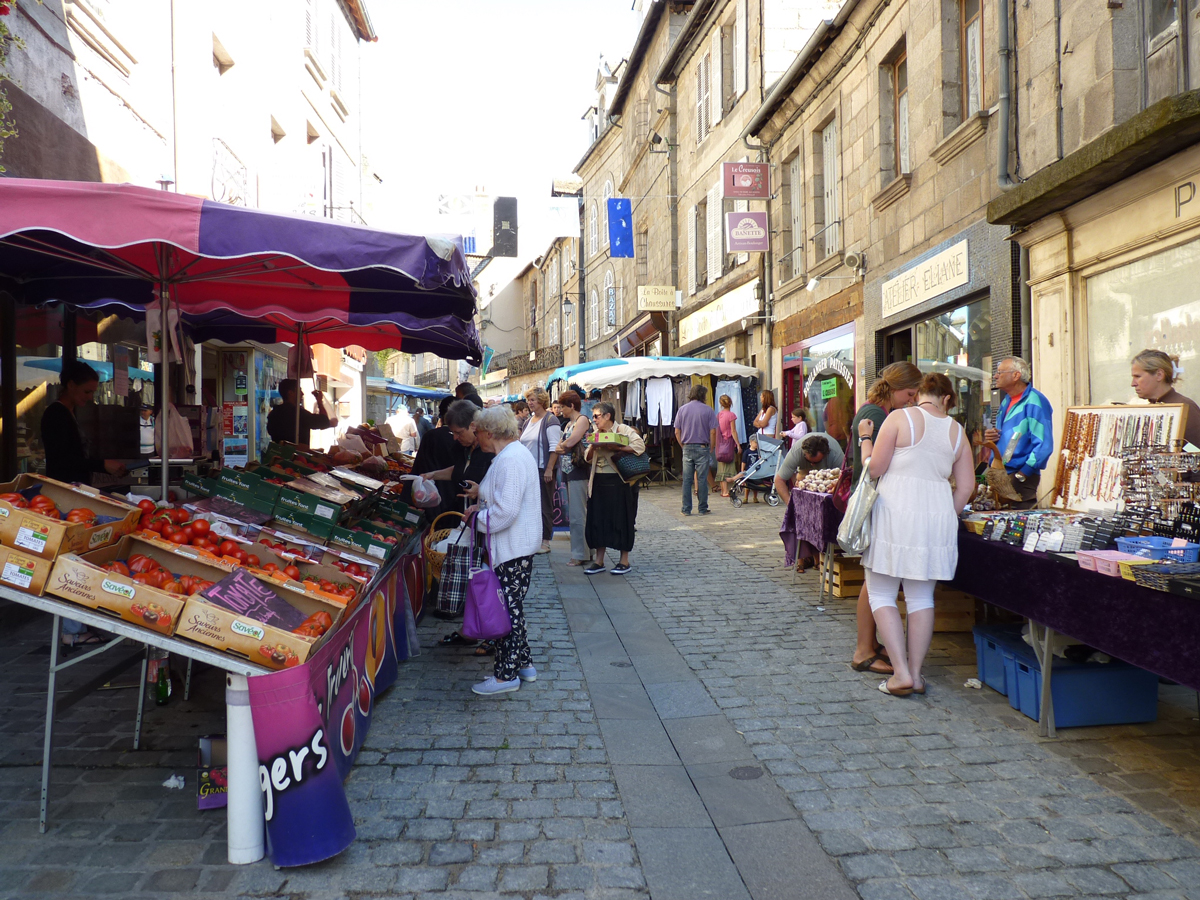 Marché de Felletin en Creuse