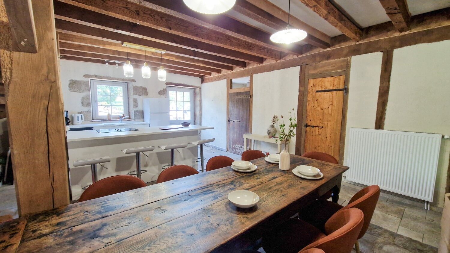 Pièce de vie du gîte